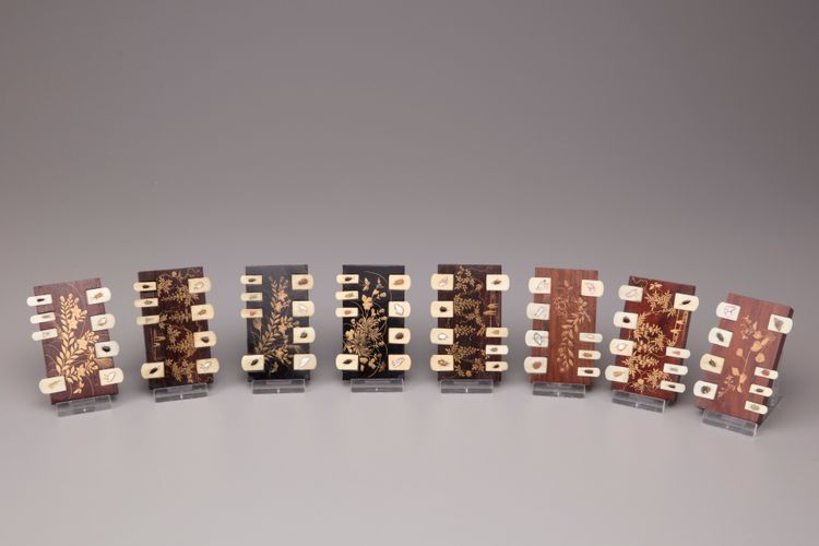 Eight Japanese whist markers