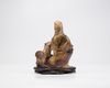 A Chinese soapstone Guanyin group