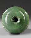 A CHINESE CELADON MEIPING VASE WITH DRAGON, MING STYLE, QING DYNASTY (1644-1911)
