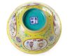 A CHINESE YELLOW-GROUND MEDAILLON BOWL, 20TH CENTURY