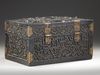 AN OTTOMAN CARVED WOODEN BOX, 20TH CENTURY