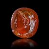 A ROMAN INTAGLIO WITH THE HEAD OF HERCULES POSSIBLY PORTRAYING ALEXANDER THE GREAT(?), 1ST CENTURY BC/AD