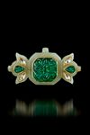 A MUGHAL JADE AND GEM SET PENDANT, INDIA, 19TH CENTURY