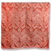 AN OTTOMAN RED EMBROIDERED SILK KISWA FRAGMENT, TURKEY OR EGYPT 20TH CENTURY