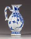 A Chinese blue and white ewer