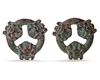 A PAIR OF CHINESE BRONZE HORSE ACCESSORIES, WESTERN ZHOU DYNASTY (711-256 BC)