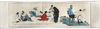 A CHINESE SCROLL PAINTING OF THE EIGHT IMMORTALS, 20TH CENTURY
