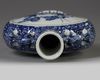 A Chinese blue and white moon flask