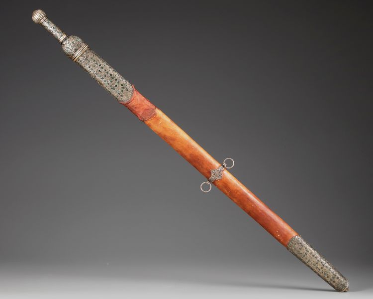 A RARE YEMENI SWORD, MADE FOR THE SULTAN BADR BIN ABDULLAH AL KATHERI, SOUTH ARABIA, EARLY 16TH CENTURY