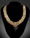 A MUGHAL GEM-SET ENAMELED GOLD NECKLACE, LATE 18TH CENTURY