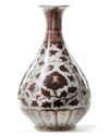A CHINESE COPPER-RED GLAZED PEAR-SHAPED VASE, CHINA, QING DYNASTY (1644-1911)