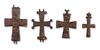 A GROUP OF BYZANTINE PENDANT CROSSES, CIRCA 8TH-12TH CENTURY AD