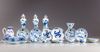 A group of twenty-nine Blue and White objects