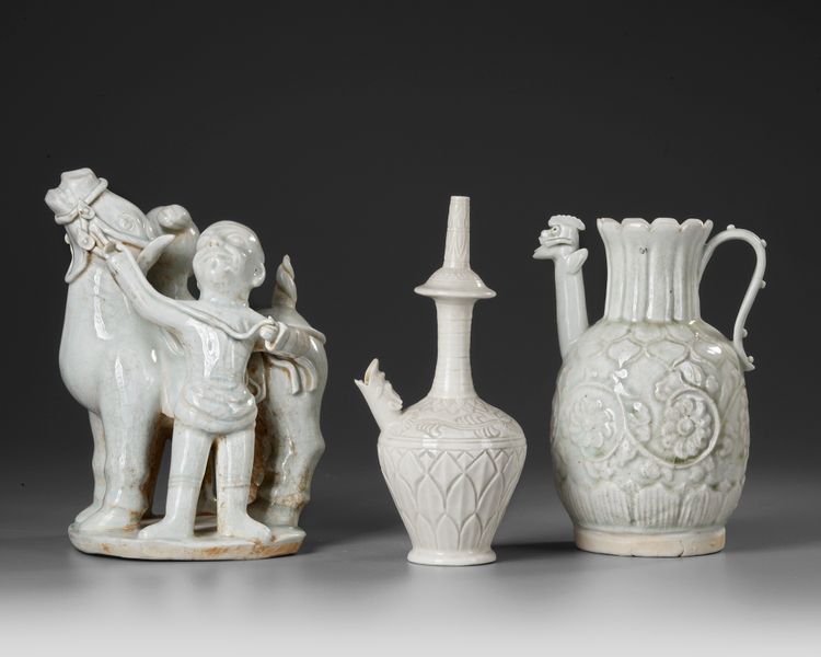 THREE CHINESE PORCELAIN WARES, SONG DYNASTY AND LATER
