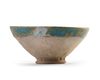 A KASHAN TURQUOISE GLAZED BOWL, PERSIA, 12TH CENTURY