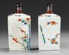 A PAIR OF JAPANESE KAKIEMON SAKE FLASKS, EDO PERIOD, LATE 17TH CENTURY