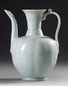 A CHINESE QINGBAI MELON-FORM EWER,SONG DYNASTY (960-1279 AD)
