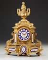 A GILT PENDULE CLOCK SEVRES, EARLY 19TH CENTURY