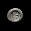 AN ABBASID GLASS WEIGHT OF DOUBLE DIRHAM, BAGHDAD AL-NASIR LI-DIN ALLAH, 576-622 AH/1180-1225 AD