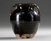 A CHINESE CIZHOU-TYPE BLACK-GLAZED JAR