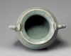 A Chinese celadon crackle-glazed tripod censer