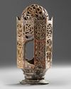 A RASULID LACQUERED WOOD INCENSE BURNER, SOUTH ARABIA, 15TH CENTURY