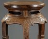 A CHINESE HUANGHUALI CIRCULAR INCENSE STAND, XIANGJI, 17TH CENTURY