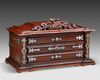 A COLLECTOR'S BOX IN MAHOGANY AND MAHOGANY VENEER, FRANCE, LATE 19TH CENTURY