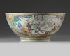 A CHINESE FAMILLE ROSE PUNCH BOWL