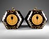 A JAPANESE SET OF TWO HEXAGONAL HOKAI CEREMONIAL BOXES, MEIJI PERIOD (1868-1912)