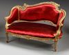 A FRENCH LOUIS XV STYLE SOFA, LATE 19TH CENTURY