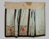 A Chinese pale-blue-ground 'butterflies and flowers' apron skirt