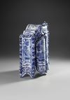 A TICHELAAR MAKKUM MINIATURE CUPBOARD, CA 1900