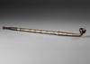 VERY LONG EXTENDABLE BRONZE KISERU PIPE WITH INTRICATE GOLD DECORATION,MEIJI PERIOD,1868-1912