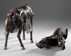 A CHINESE BRONZE FIGURE OF A SCHOLAR RIDING A DONKEY,19TH CENTURY