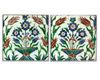 A PAIR OF SQUARE FRAMED IZNIK TILES, OTTOMAN, TURKEY, CA 1600