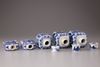 Five Chinese porcelain tea caddies