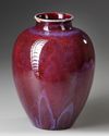 A CHINESE FLAMBE-GLAZED OVOID JAR, QING DYNASTY (1644–1911)