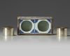 A Chinese blue and white rectangular writing set