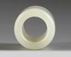 A Chinese white jade archers ring
