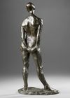 ERIK CLAUS (1936), STANDING FEMALE NUDE, BRONZE SCULPTURE