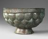 SELJUK KHURASAN SILVER-INLAID BRONZE BOWL, 12TH–13TH CENTURY PERSIA