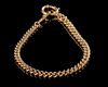 A 14 CARAT GOLD CHATELAINE/BRACELET