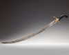 AN ARABIC SWORD, SHAMSHIR, 18TH - 19TH CENTURY