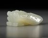 A GROUP OF CHINESE WHITE AND PALE CELADON JADE MYTHICAL BEAST CARVINGS, 20TH CENTURY