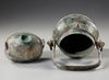 A CHINESE BRONZE RITUAL WINE VESSEL AND COVER, HAN DYNASTY OR LATER