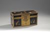 A Lacquer and Brass Box