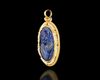 A BYZANTINE LAPIS LAZULI CAMEO PENDANT OF THE VIRGIN MARY 12TH-15TH CENTURY AD
