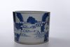 A CHINESE BLUE AND WHITE BRUSH POT