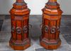 A PAIR OF LARGE STANDING FRENCH GIRANDOLES, 19TH CENTURY